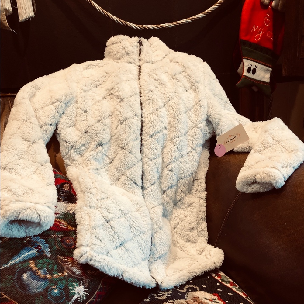 St John’s Bay Active Faux Fur Jacket NWT